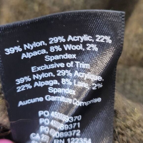 The Group by Babaton Aritzia Malcorra Sweater Wool Alpaca Blend Moss Green XXS - Picture 4 of 6